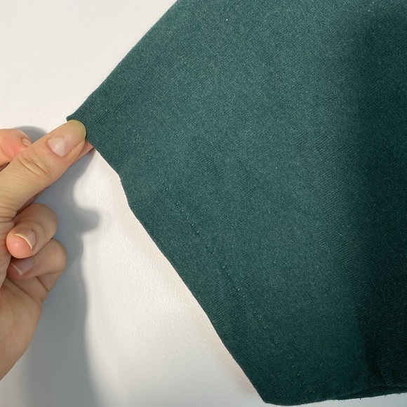 Vintage Green Wolf Graphic T-Shirt Single Stitch made in USA Medium Eagle Tag - Picture 6 of 7